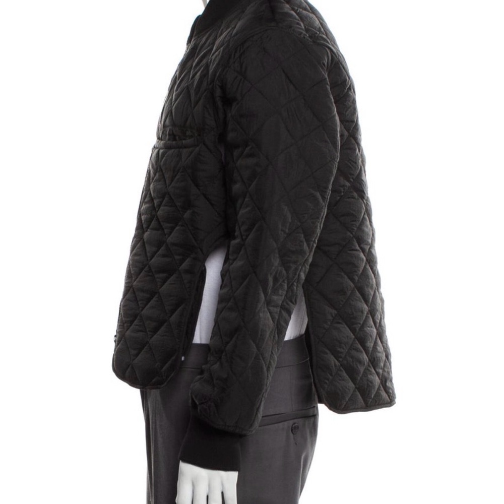 Eckhaus Latta Black Quilted Bomber Jacket Medium